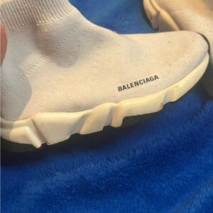 Balenciaga Cream Sock Sneakers